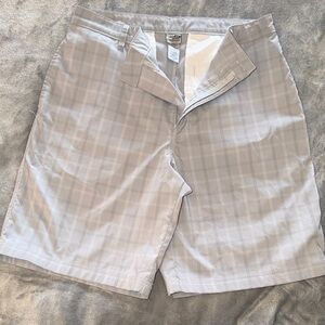 Men's Champion Performance Gray Plaid Shorts size L